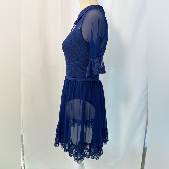 WEISSMAN dance coquette sheer bodysuit DRESS - Picture 3 of 7